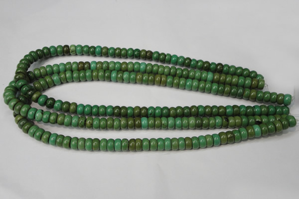 CNT365 15.5 inches 5*8mm rondelle turquoise beads wholesale