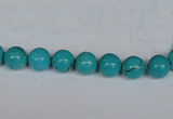 CNT38 16 inches 3mm round turquoise beads wholesale