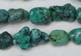 CNT381 15.5 inches 10*14mm - 12*16mm nuggets natural turquoise beads