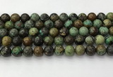 CNT412 15.5 inches 10mm round natural turquoise beads wholesale