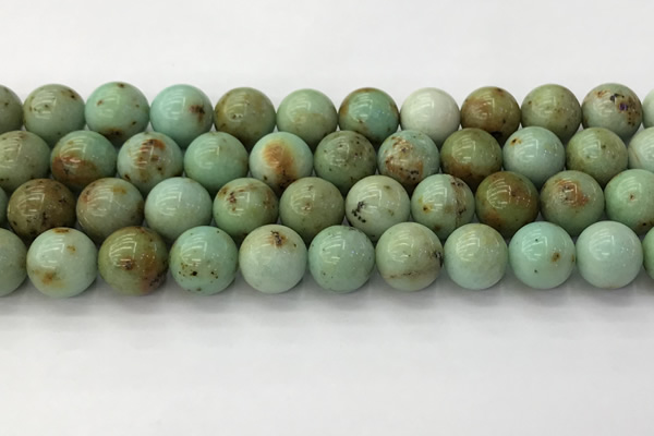 CNT419 15.5 inches 12mm round mongolian turquoise beads wholesale