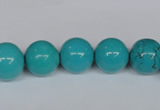 CNT43 16 inches 12mm round turquoise beads wholesale