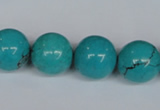 CNT44 16 inches 14mm round turquoise beads wholesale