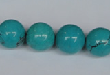 CNT45 16 inches 16mm round turquoise beads wholesale