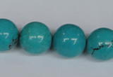 CNT46 16 inches 18mm round turquoise beads wholesale