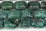 CNT509 15.5 inches  8*10mm rectangle turquoise gemstone beads