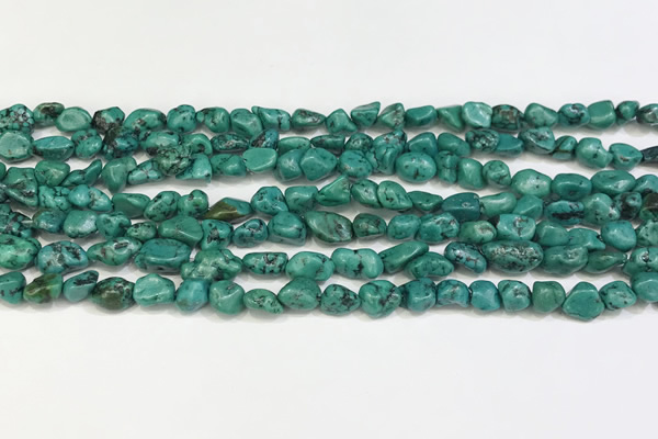 CNT516 15.5 inches 5*5mm - 6*8mm nuggets turquoise gemstone beads