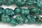 CNT517 15.5 inches 7*7mm - 8*10mm nuggets turquoise gemstone beads