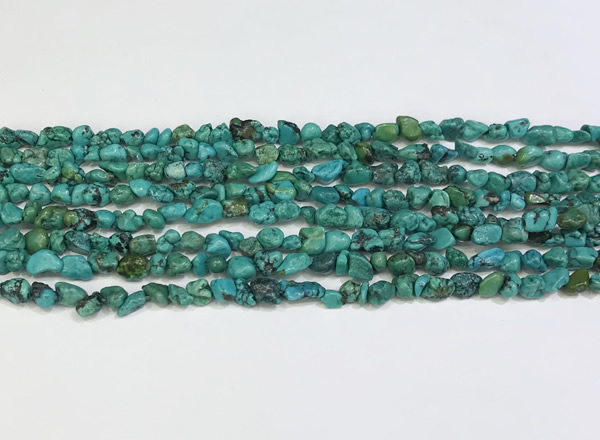 CNT518 34 inches 4*4mm - 5*7mm nuggets turquoise gemstone beads