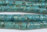 CNT528 15.5 inches 4mm - 4.5mm heishi turquoise gemstone beads