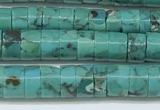 CNT529 15.5 inches 5mm - 5.5mm heishi turquoise gemstone beads