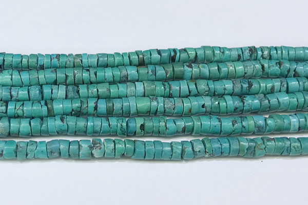 CNT532 15.5 inches 6mm - 6.5mm heishi turquoise gemstone beads