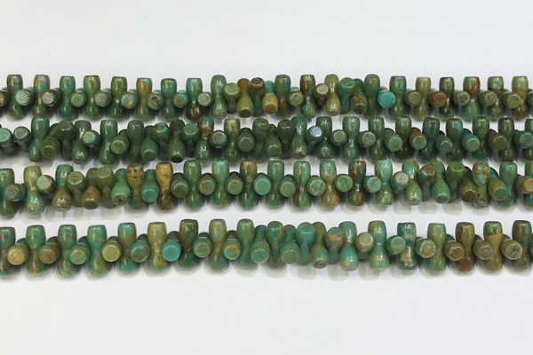 CNT536 15.5 inches 3*9mm turquoise gemstone beads