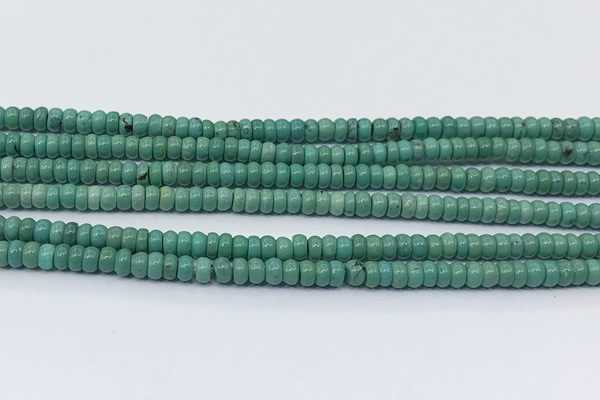 CNT541 15.5 inches 2*4mm - 3*4mm rondelle turquoise gemstone beads