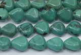 CNT545 15.5 inches 6mm triangle turquoise gemstone beads