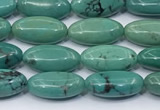 CNT563 15.5 inches 6*12mm oval turquoise gemstone beads