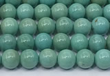 CNT573 15.5 inches 5mm round turquoise gemstone beads