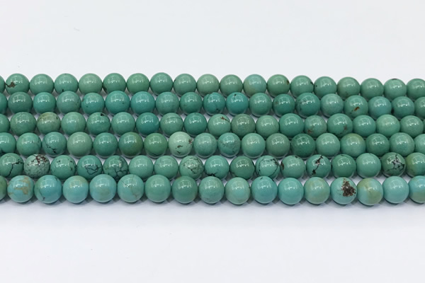 CNT574 15.5 inches 7mm round turquoise gemstone beads