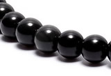 COB01 15 inches 6mm round black obsidian gemstone beads wholesale