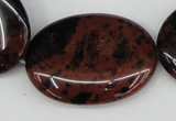 COB102 15.5 inches 30*40mm oval mahogany obsidian beads