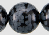 COB25 15 inches 12mm round snowflake obsidian gemstone beads wholesale