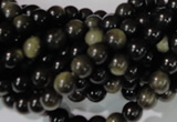 COB252 15.5 inches 6mm round golden obsidian beads wholesale