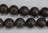 COB555 15.5 inches 14mm round red snowflake obsidian beads wholesale