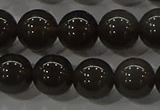 COB601 15.5 inches 8mm round ice black obsidian beads wholesale