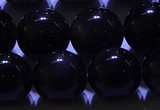 COB714 15.5 inches 12mm round ice black obsidian beads wholesale