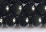 COB721 15.5 inches 6mm round black obsidian gemstone beads