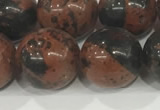 COB755 15.5 inches 14mm round mahogany obsidian beads wholesale