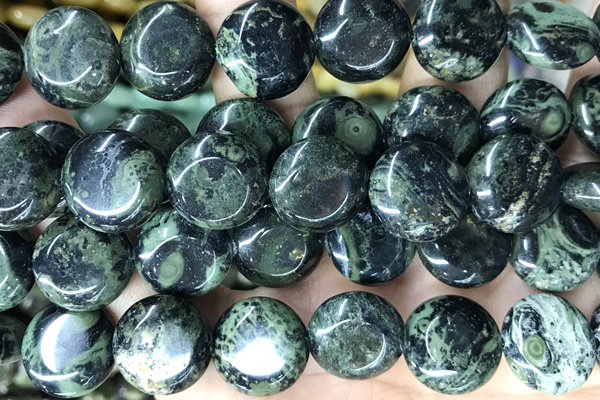 COIN134 15 inches 16mm coin kambaba jasper beads