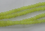 COJ101 15.5 inches 4mm round olive jade beads wholesale