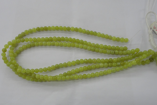 COJ102 15.5 inches 6mm round olive jade beads wholesale