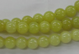 COJ103 15.5 inches 8mm round olive jade beads wholesale