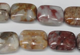 COJ224 15.5 inches 15*20mm rectangle blood stone beads wholesale