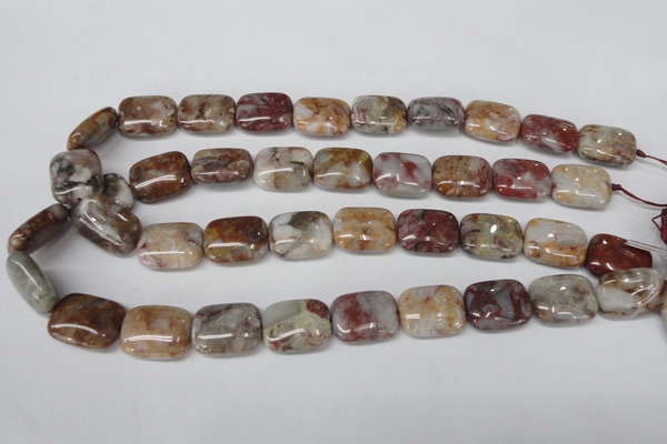 COJ224 15.5 inches 15*20mm rectangle blood stone beads wholesale