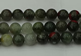 COJ450 15.5 inches 4mm round blood jasper beads wholesale