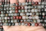 COJ481 15.5 inches 6mm round blood jasper beads wholesale