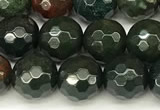 COJ500 15 inches 6mm faceted round Indian bloodstone jasper beads