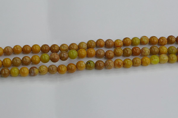 COJ601 15.5 inches 6mm round orpiment jasper beads wholesale