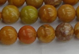 COJ602 15.5 inches 8mm round orpiment jasper beads wholesale