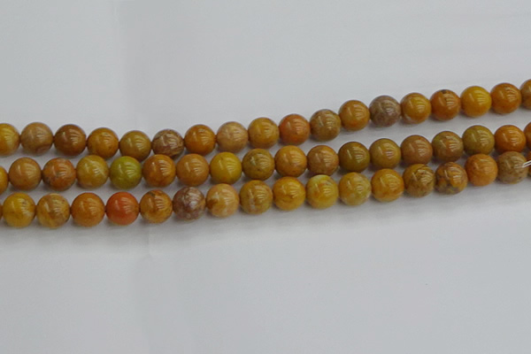 COJ602 15.5 inches 8mm round orpiment jasper beads wholesale