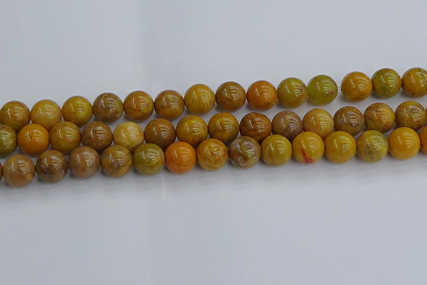 COJ603 15.5 inches 10mm round orpiment jasper beads wholesale