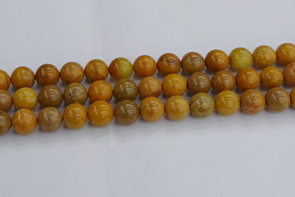 COJ604 15.5 inches 12mm round orpiment jasper beads wholesale