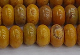 COJ613 15.5 inches 6*10mm rondelle orpiment jasper beads