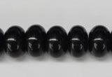 CON24 15.5 inches 10*16mm rondelle black onyx gemstone beads