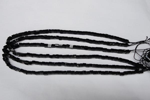 CON30 15.5 inches 4*4mm cube black onyx gemstone beads