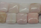 COP10 15.5 inches 14*14mm square natural pink opal beads wholesale