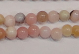 COP1001 15.5 inches 4mm round natural pink opal gemstone beads